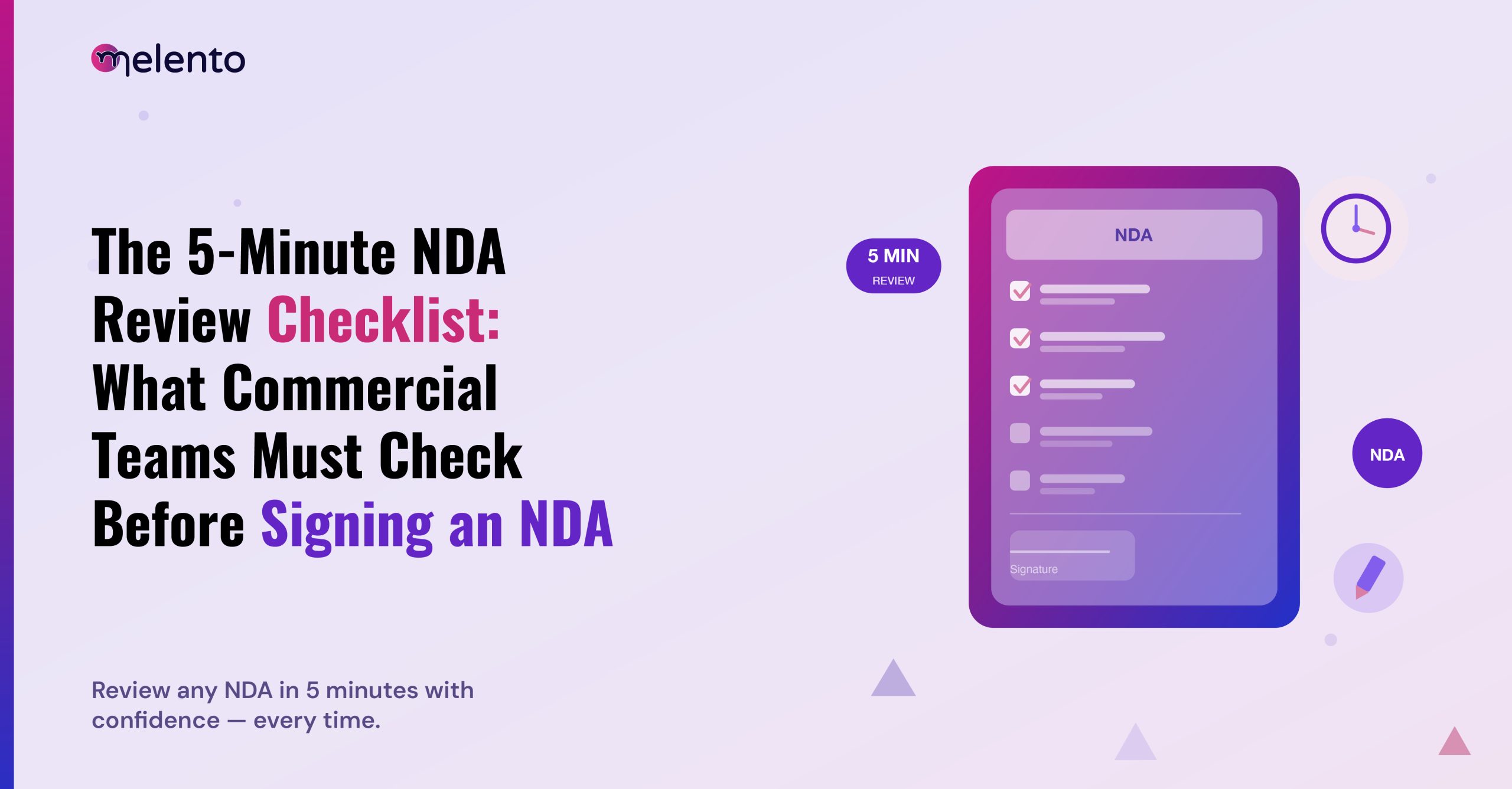 NDA Review Checklist