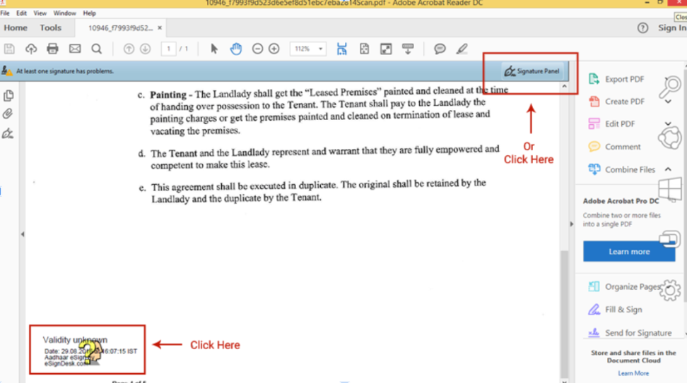 Viewport of esgin validation
