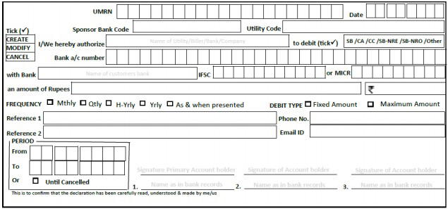 form for recurring payment