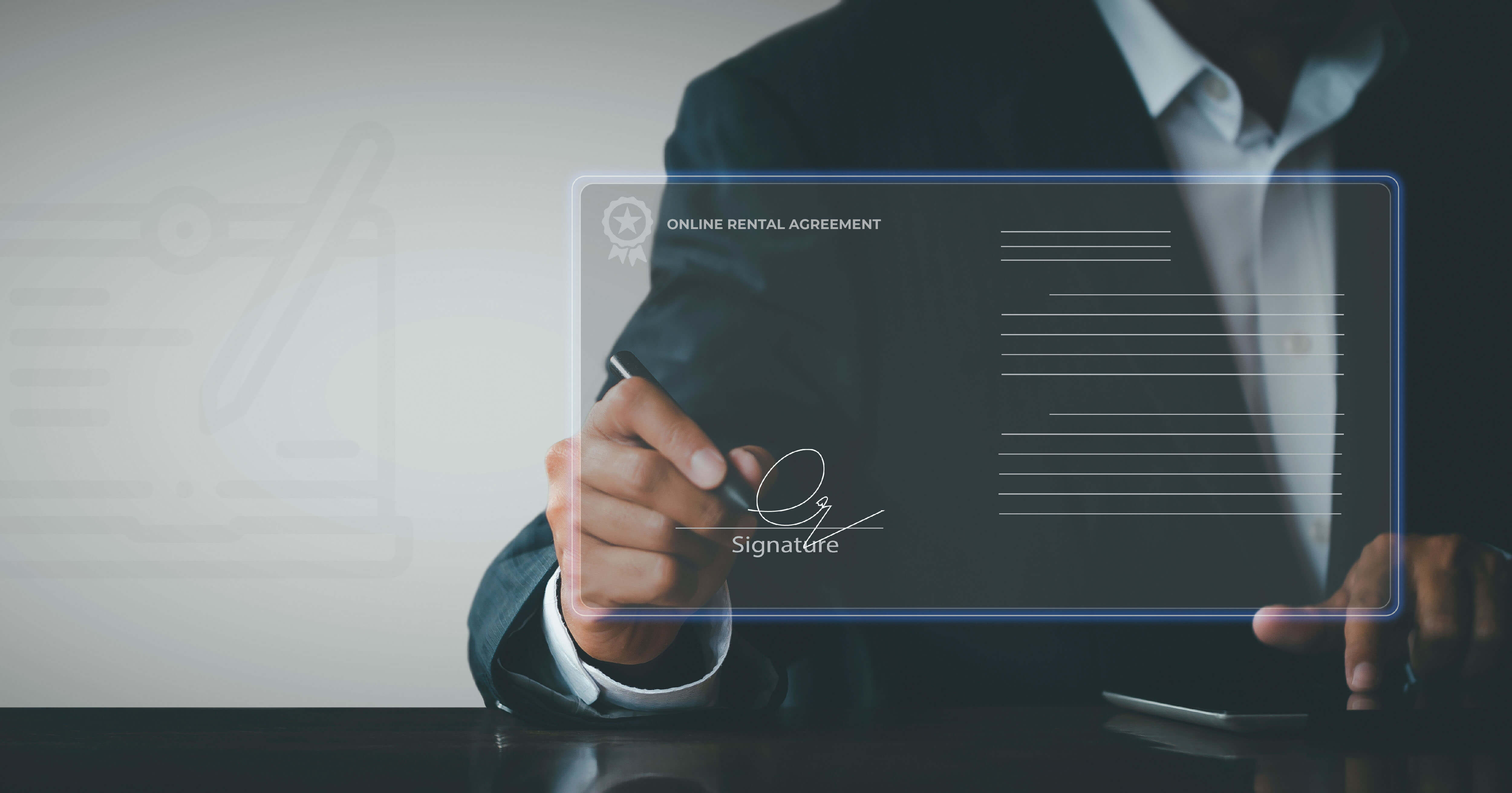 online rental agreement