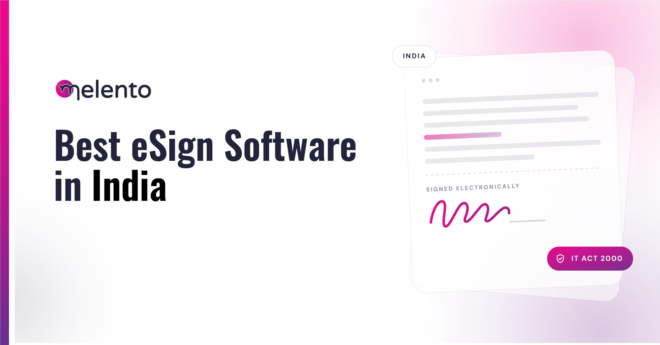best esign software in India