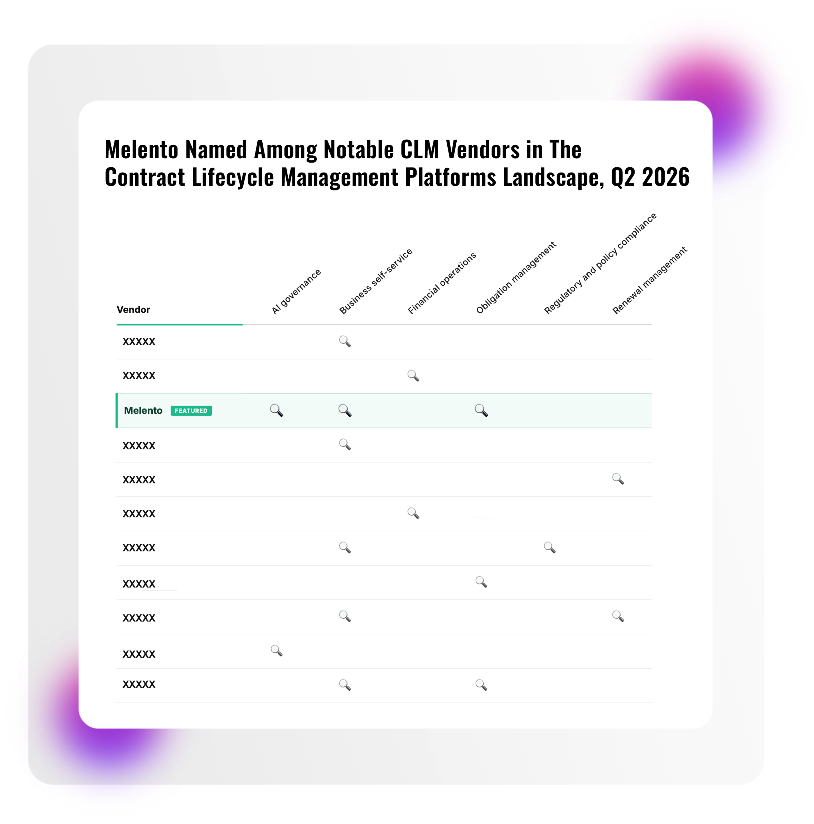 CLM Vendors Report