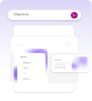 Electronic signature illustration