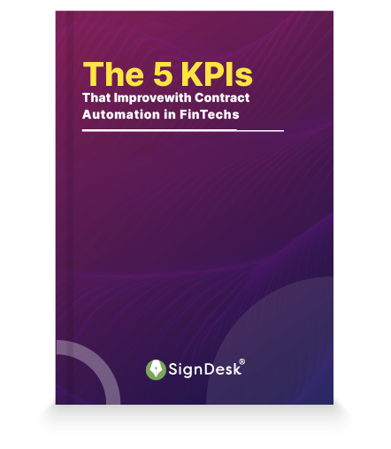 Contract automation KPIs in FinTech ebook cover