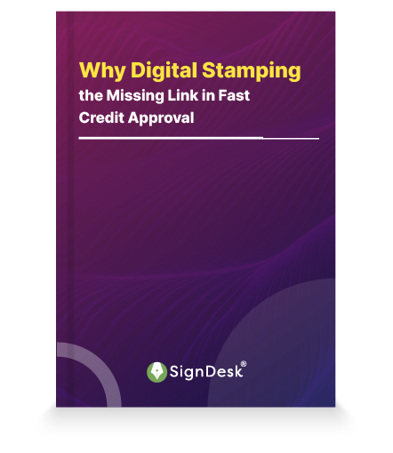 Digital stamping for fast credit approval ebook cover