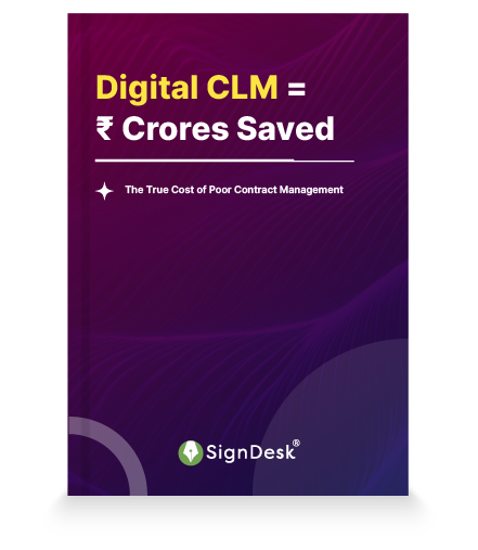 Digital CLM contract management cost ebook cover